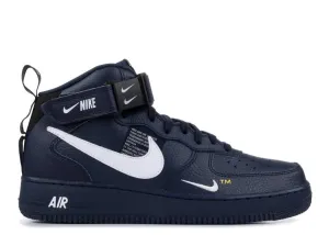 Nike AIR FORCE 1 '07 MID LV8 'NAVY' Sneakers,