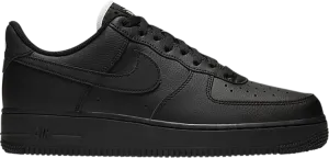 Nike Air Force 1 '07 'Triple Black' Sneakers, Black