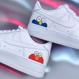 NIKE AIR FORCE 1 CUSTOM KAWS SESAME STREET