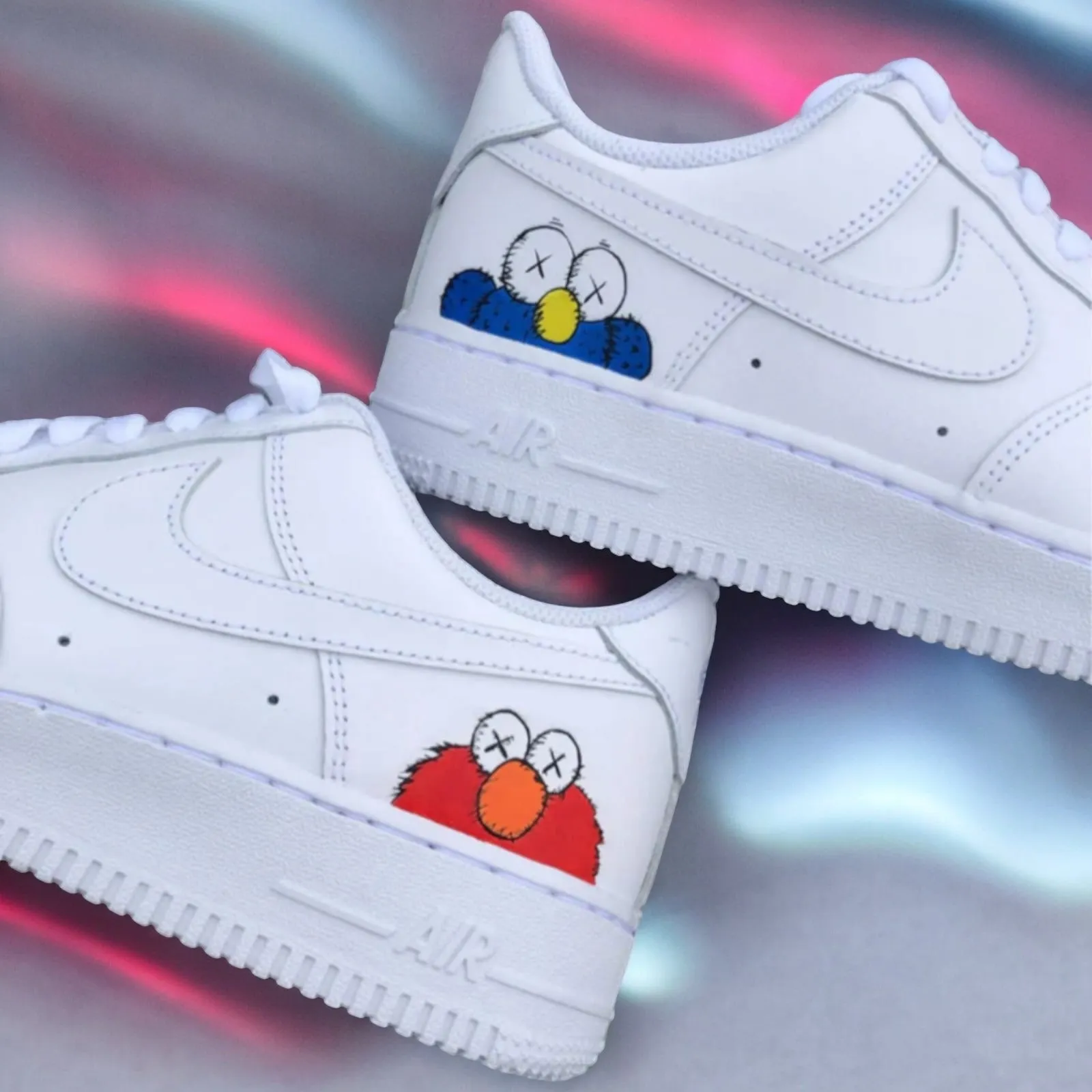 NIKE AIR FORCE 1 CUSTOM KAWS SESAME STREET