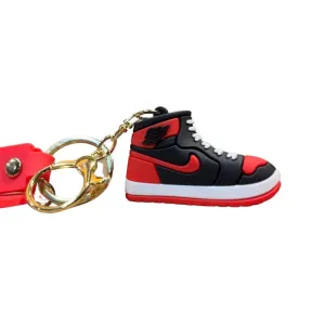 Nike Air Jordans large shoes keychain (Red)