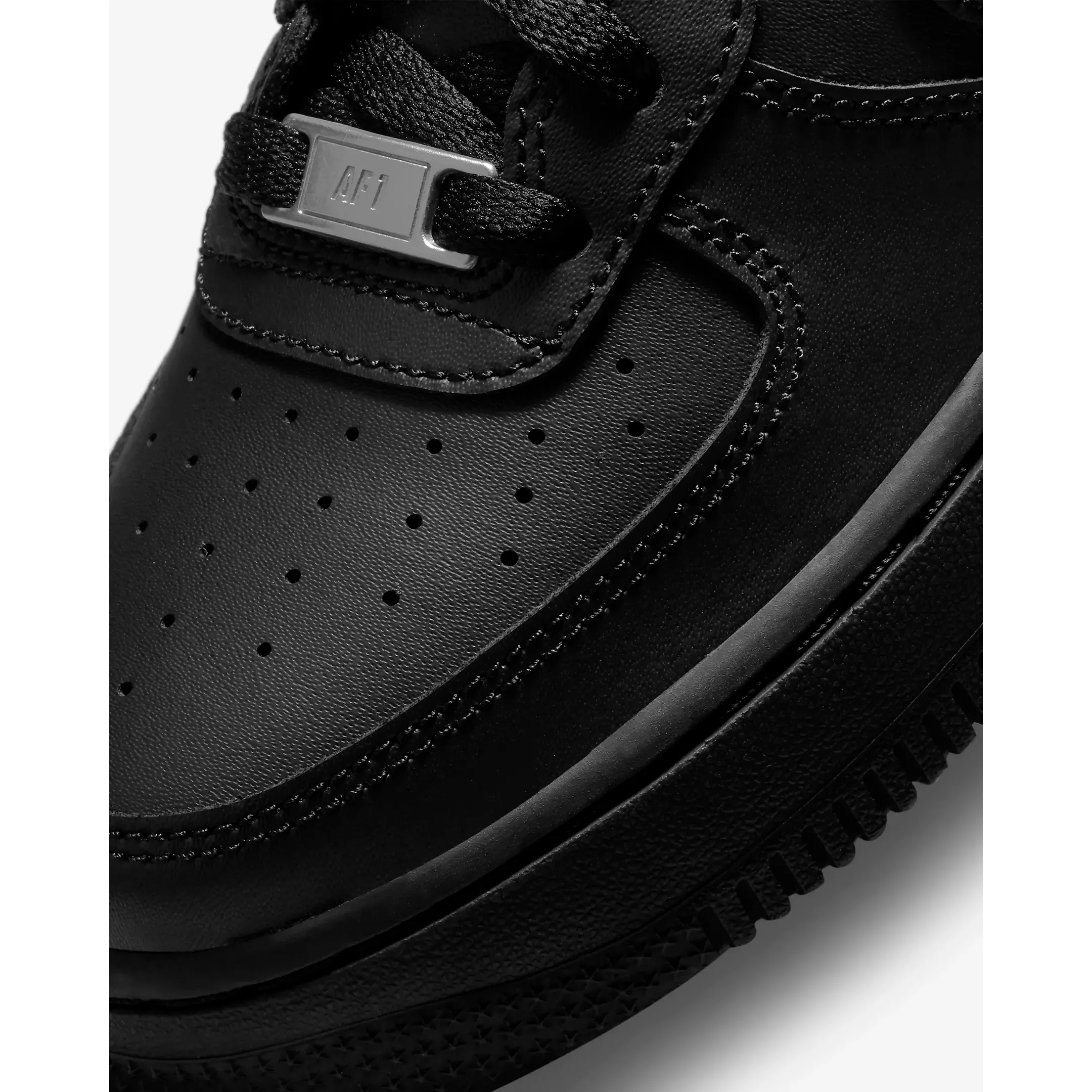 Nike Kid's Air Force 1 LE Shoes - All Black