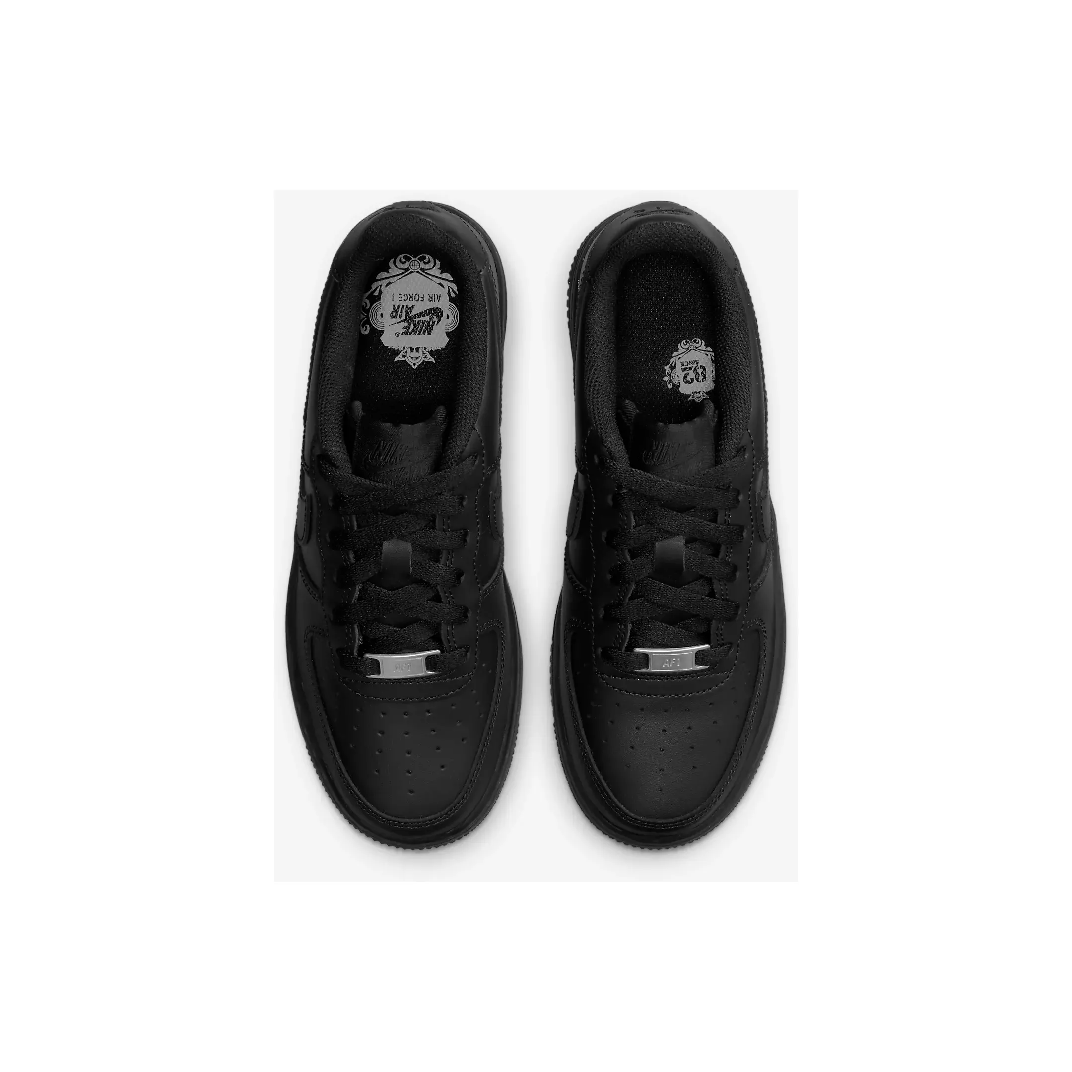 Nike Kid's Air Force 1 LE Shoes - All Black