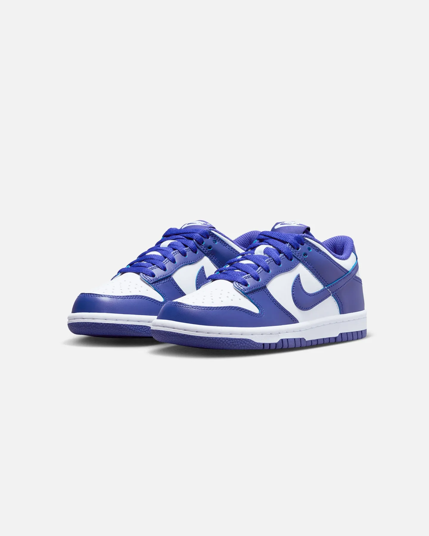 Nike Kids' Dunk Low (GS) White/Concord-University Red