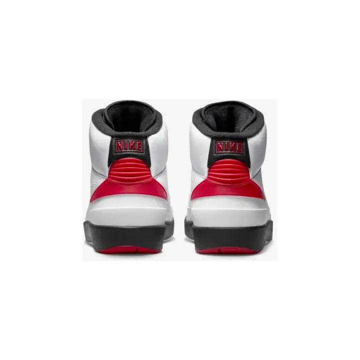 Nike Men's Jordan Retro 2 Shoes - White / Varsity Red / Black