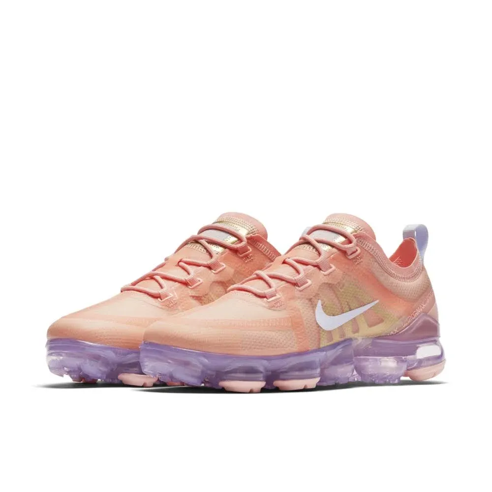 Nike Women's Air Vapor Max 2019 Shoes  Bleached Coral / Metallic Gold / Amethyst Tint