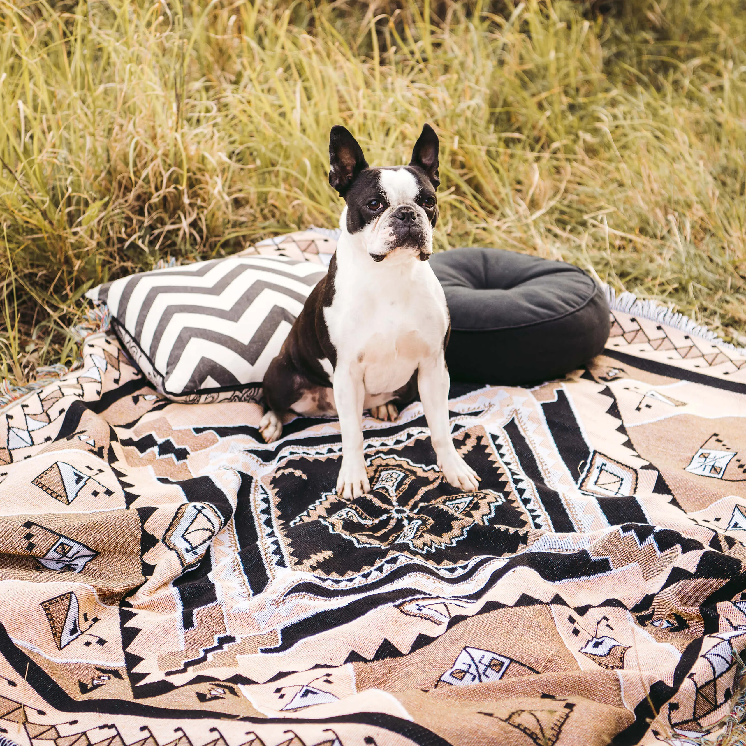 'Nowhere Man' Woven Picnic Rug / Throw