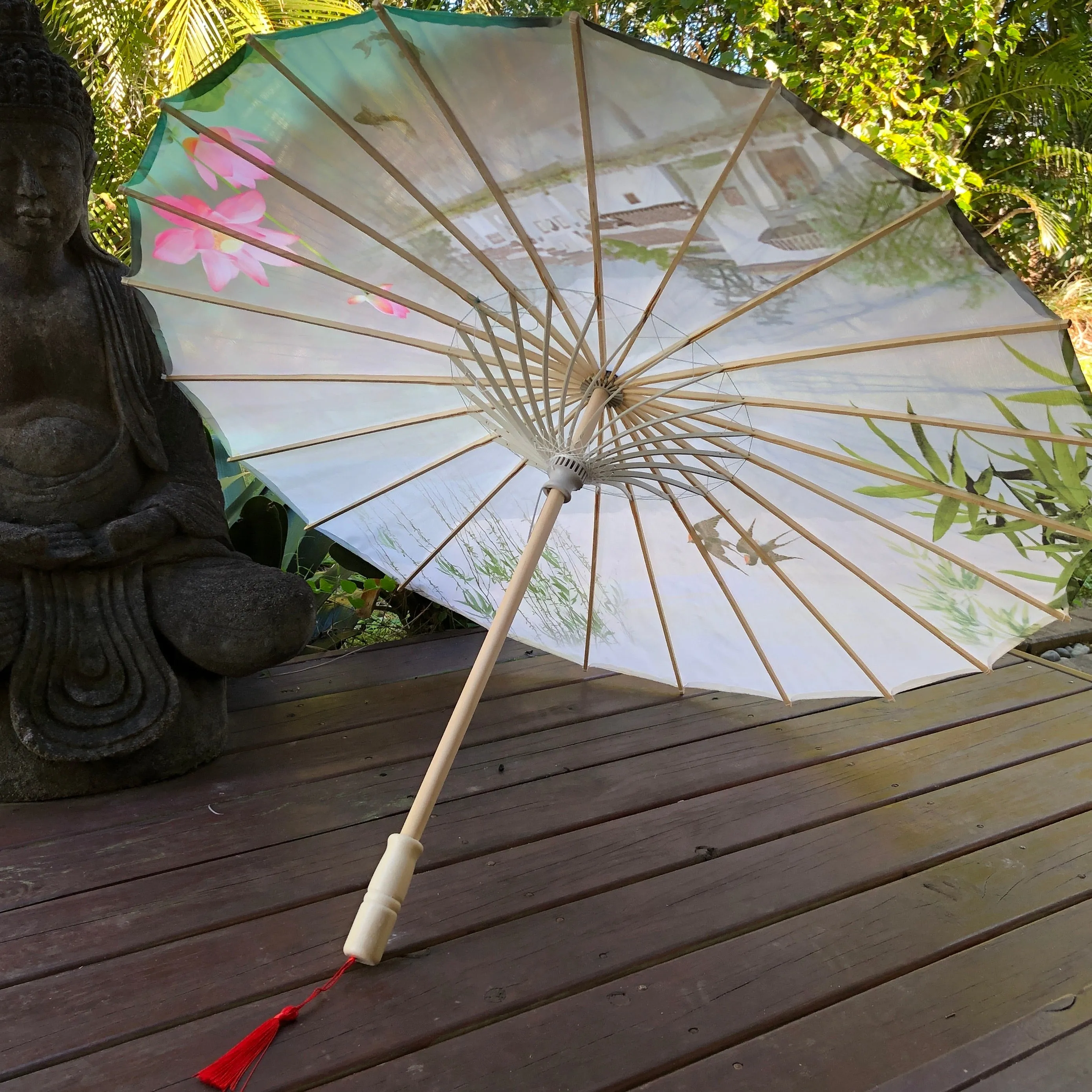 Nylon Parasol - Chinese landscape