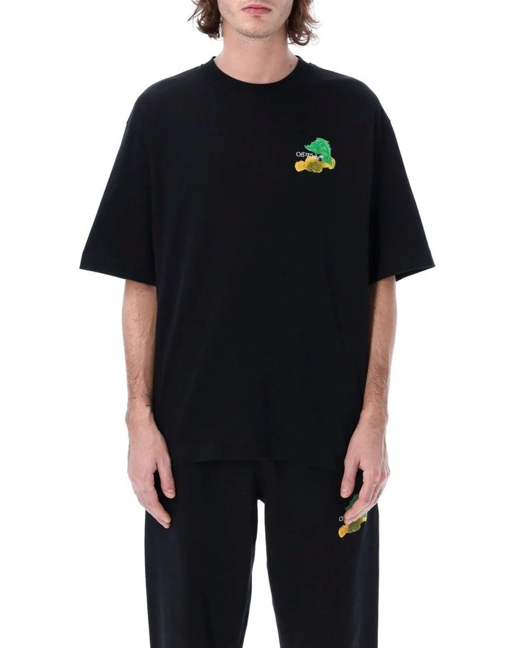 Off-White Brush Arr Over Skate S/S T-Shirt Black