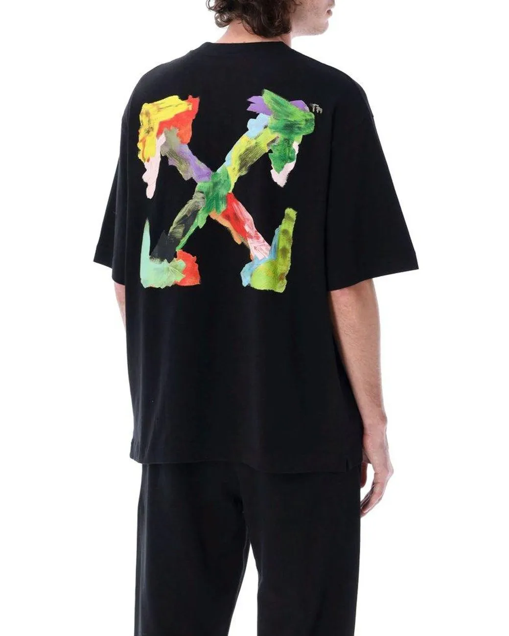 Off-White Brush Arr Over Skate S/S T-Shirt Black