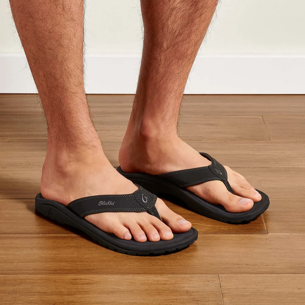 'Ohana Men's Beach Sandals - Black