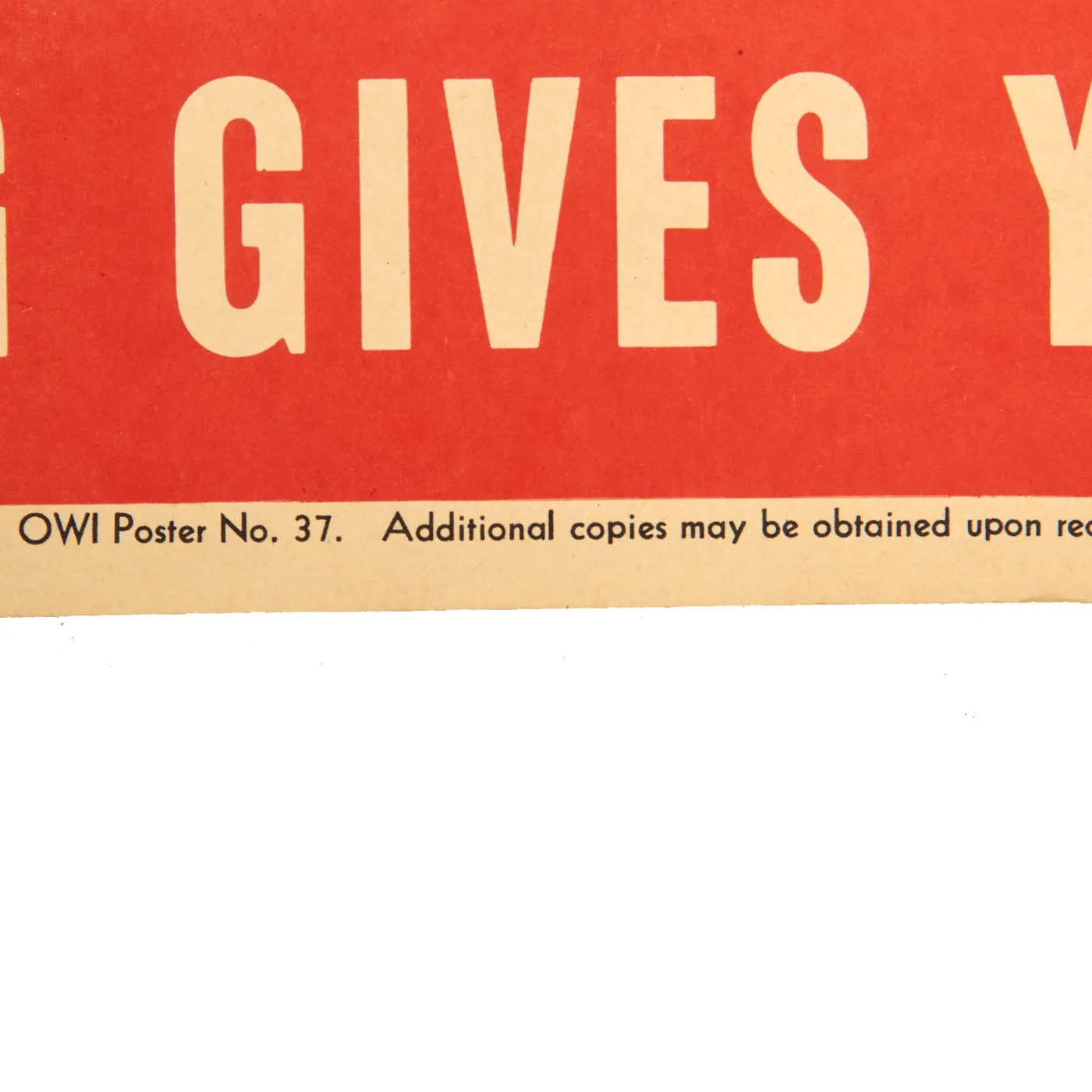 Original U.S. WWII Rationing Propaganda Poster “Do with less” WITH Original Shipping Envelope From The Office of War Information - 28” x 22”