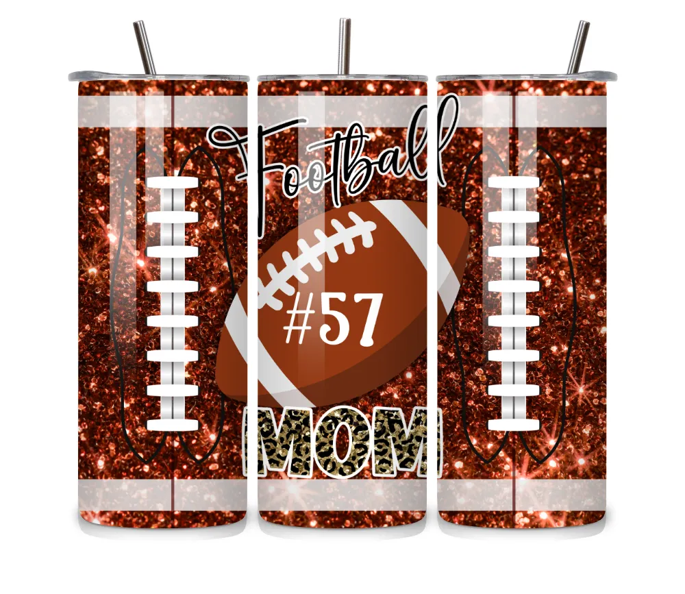 Personalized Football Mom Tumbler