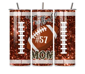 Personalized Football Mom Tumbler