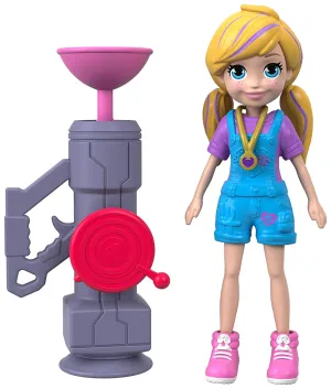 Polly Pocket Active Pose Doll, Zipline Polly