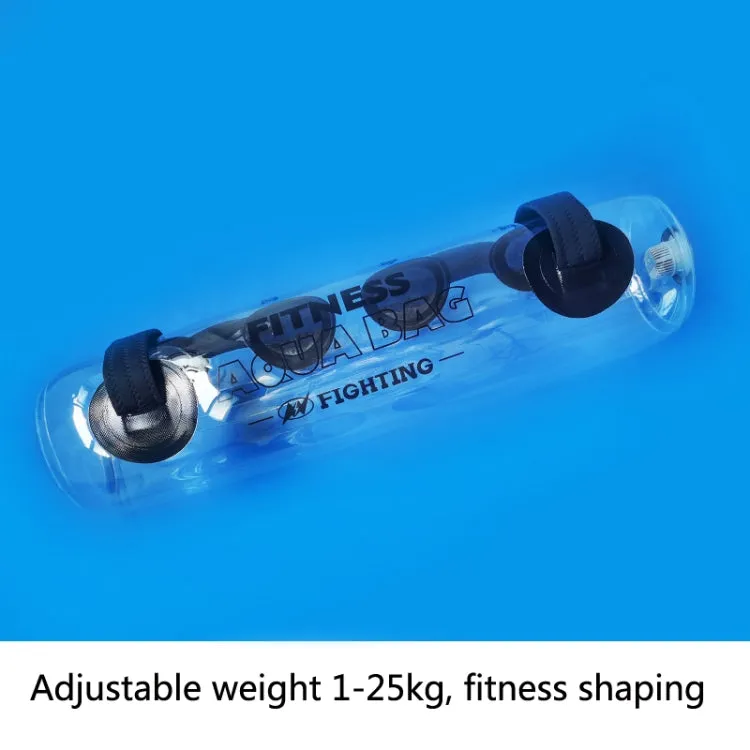 Portable Foldable Water-Filled Inflatable Weight Bag Weightlifting Balance Strength Training Fitness Weight Bag, Colour: 25kg (Transparent)