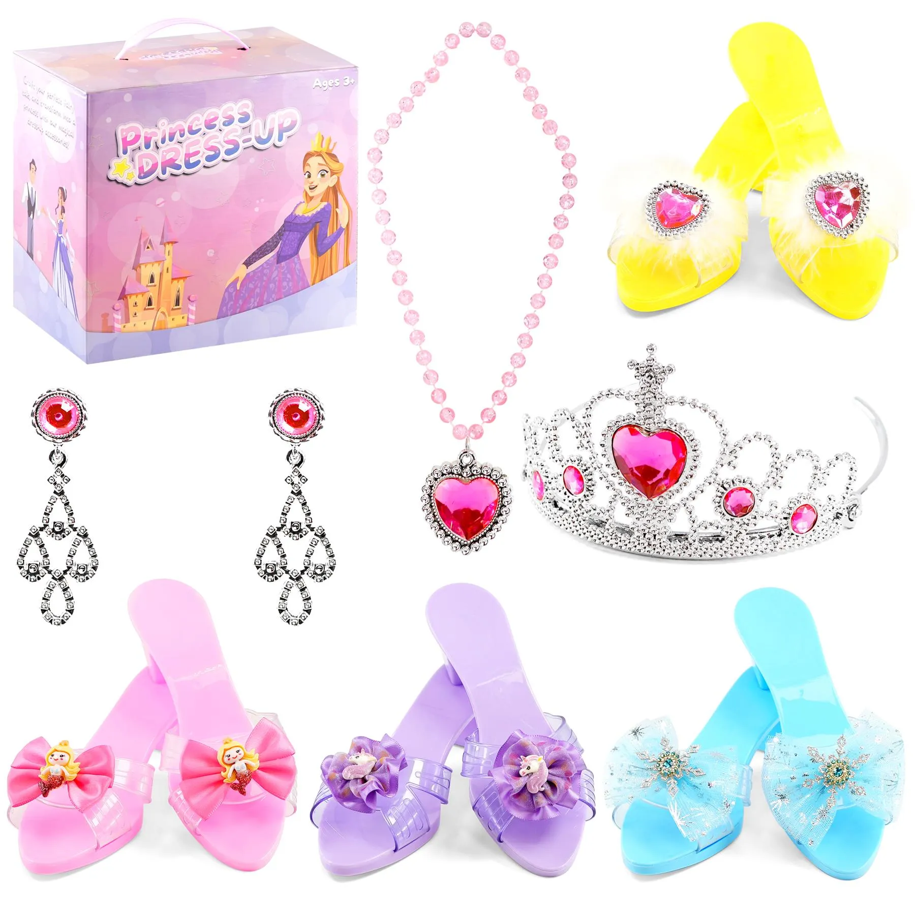 Princess Play Shoes Jewellery & Storage Set