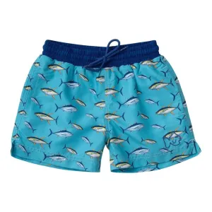 Prodoh Boogie Board Swim Trunk in Scuba Beach Party Tuna Print