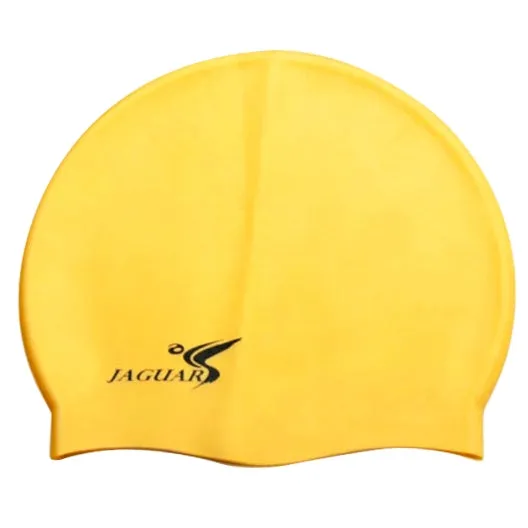 Pure Color Style Elastic Silicone Swimming Cap / Swimming Hat, SC302(Yellow)