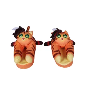 Puss In Boots Cat Plush Slippers Cosplay Shoes Halloween Costumes Accessory Prop