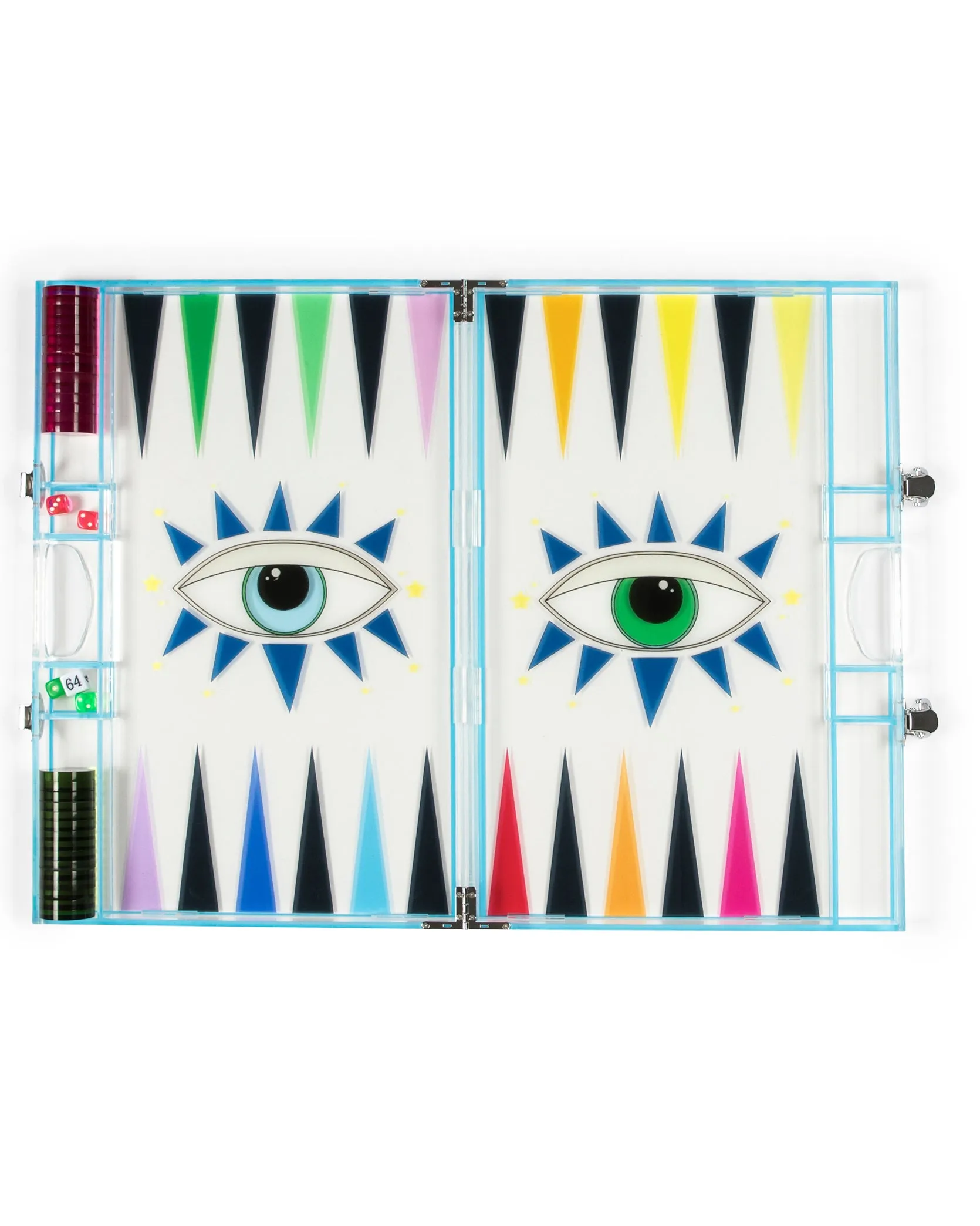 Rainbow Backgammon Board