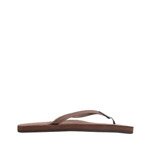 Rainbow Sandals Women's Single Layer Premier Leather Narrow Strap, Expresso