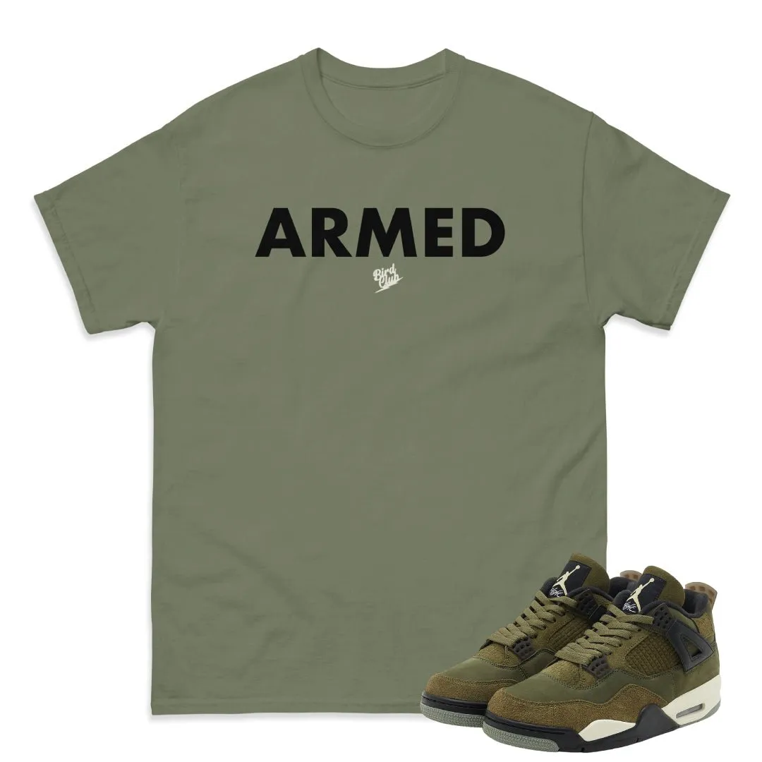 RETRO 4 CRAFT "MEDIUM OLIVE" SHIRT