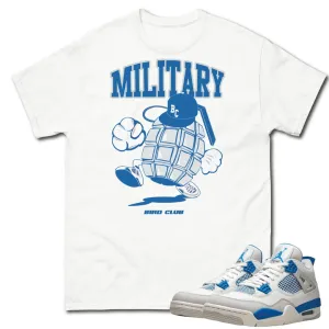 Retro 4 Military Blue Grenade Shirt