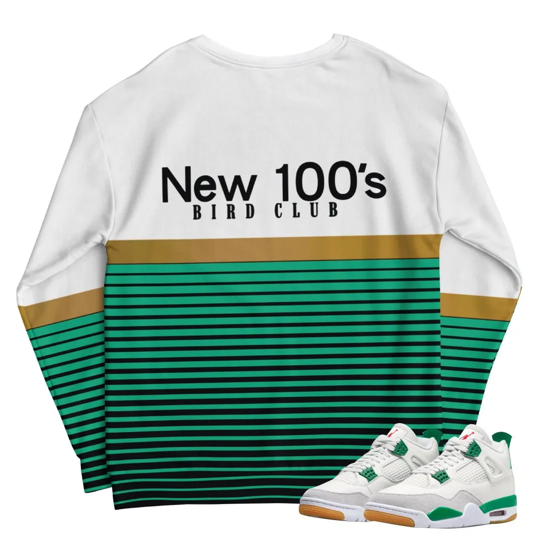 Retro 4 SB Pine Green "All the smoke New 100's" Sweatshirt