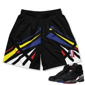 Retro 8 Playoff Pattern Shorts