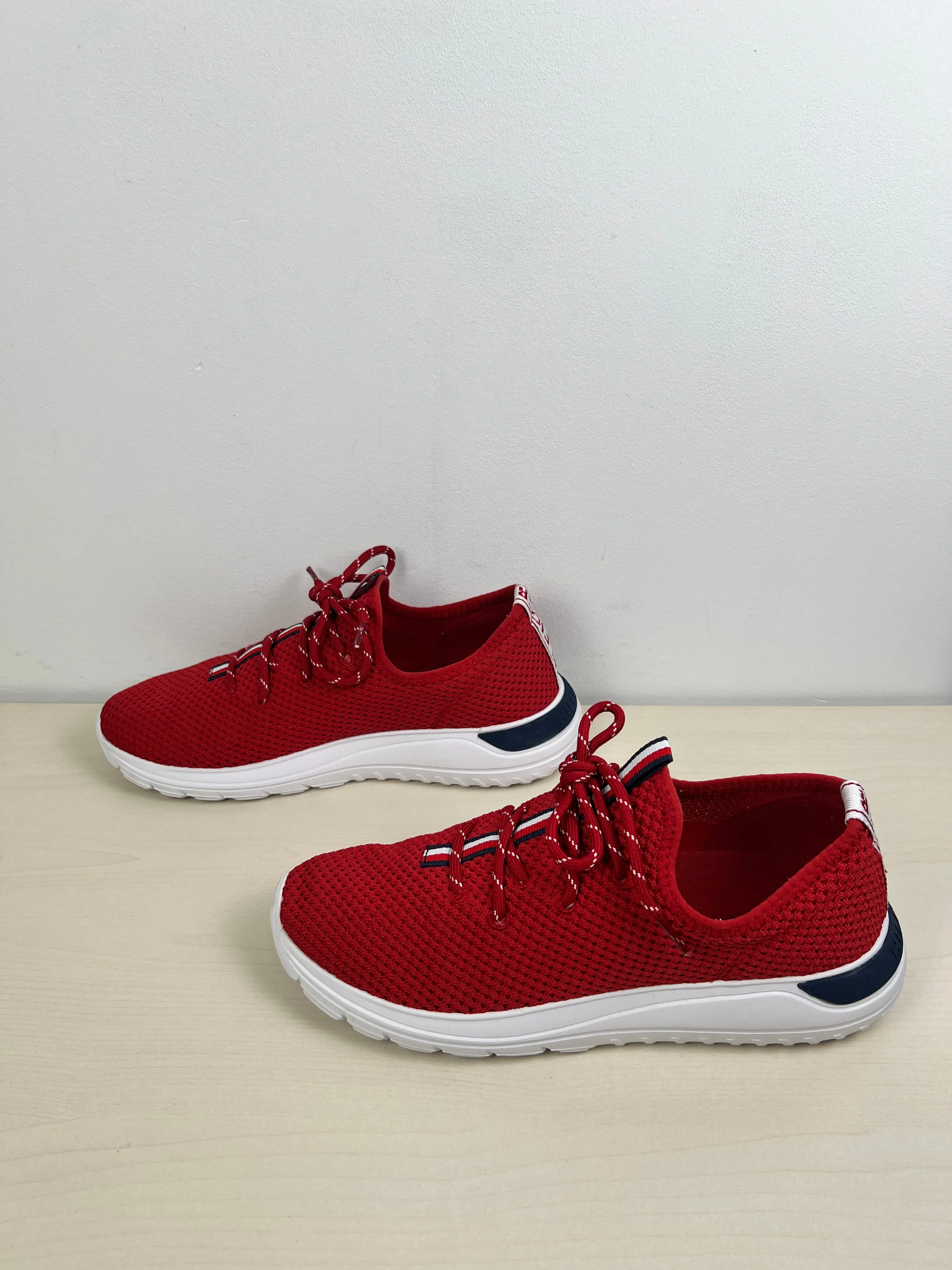 Shoes Athletic By Tommy Hilfiger In Blue & Red & White, Size: 9