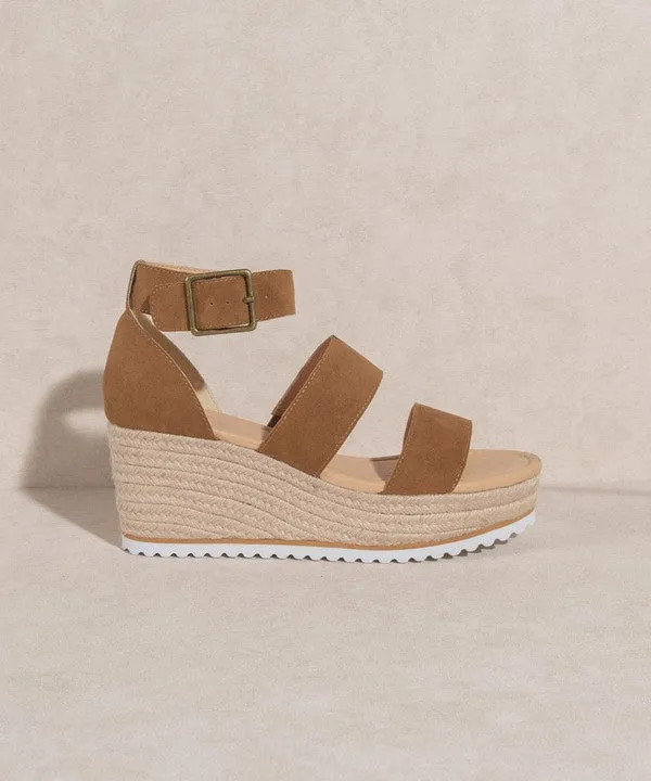 Slyvie - Double Strap Wedge Heel