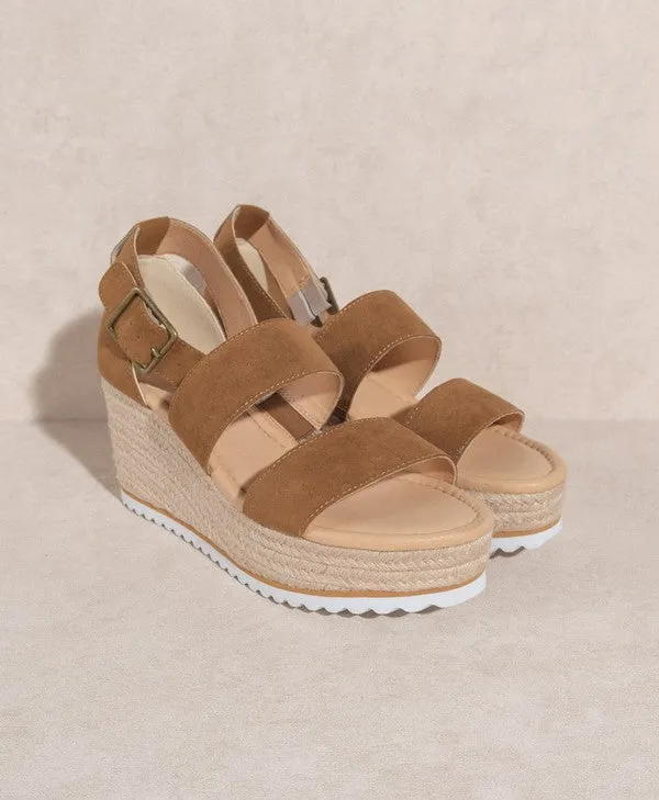 Slyvie - Double Strap Wedge Heel