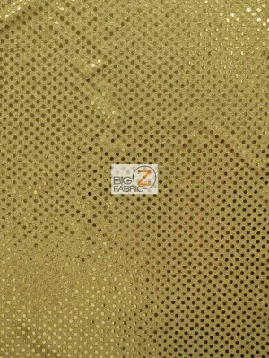 Small Confetti Dot Sequin Fabric / Gold / Sold By The Yard