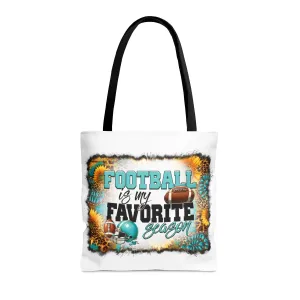 Tote Bag, Western, Football is my favorite season