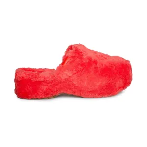 UGG Fuzz Sugar Clog Red Current Shoes - Women's