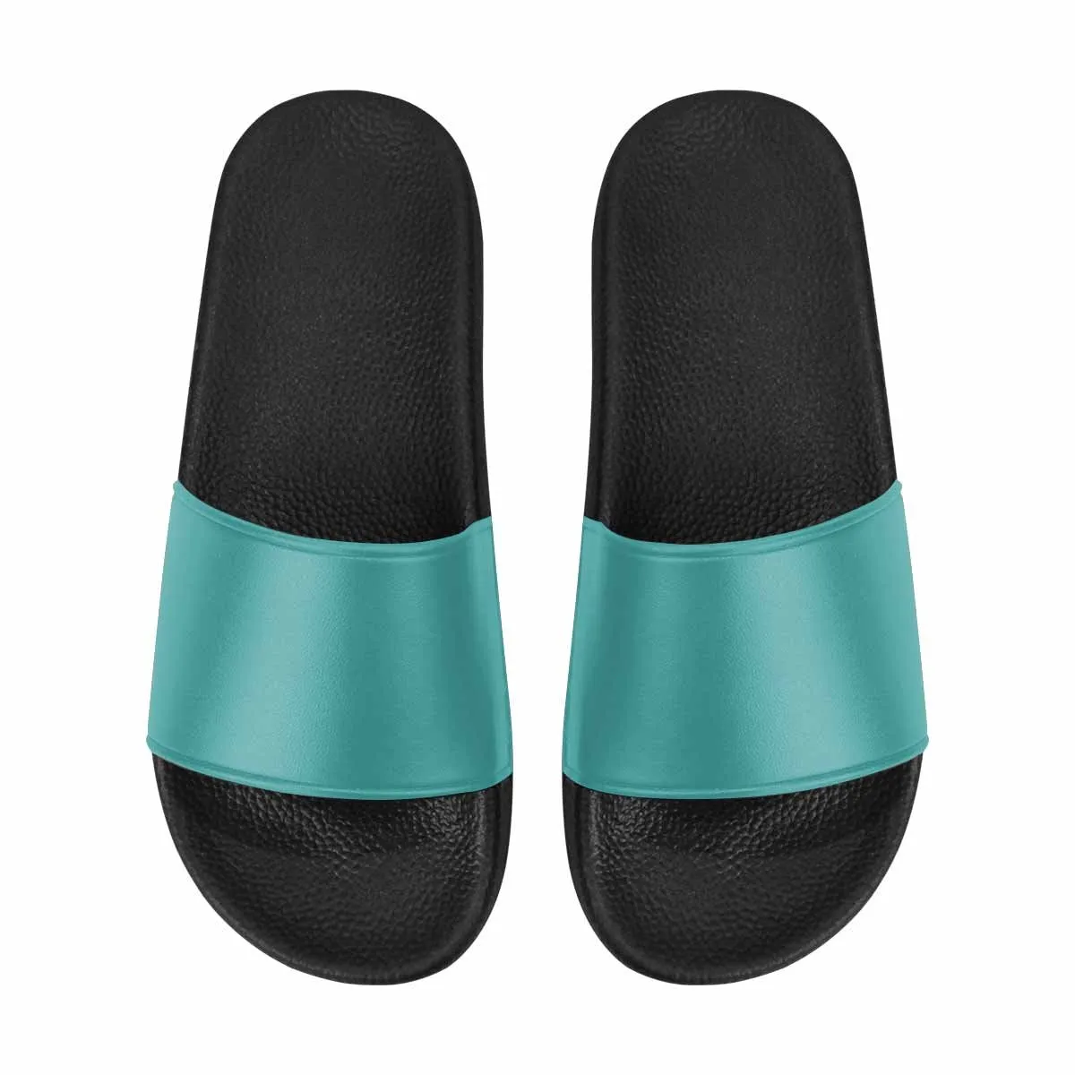 Uniquely You Mens Slide Sandals /   Mint Blue Flip-Flops