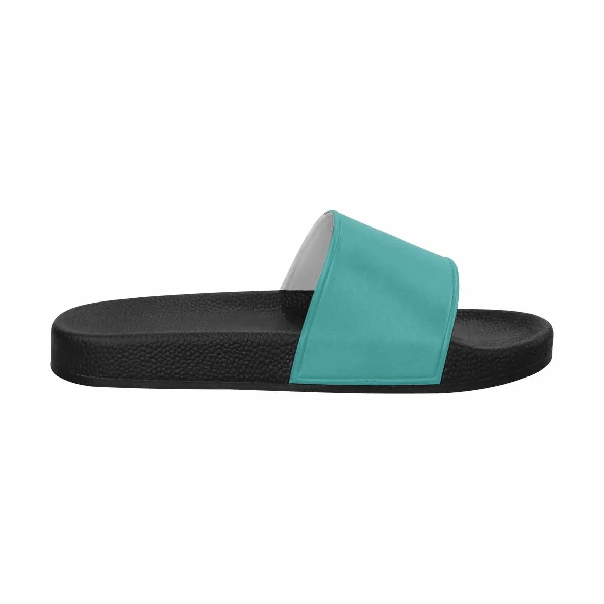 Uniquely You Mens Slide Sandals /   Mint Blue Flip-Flops