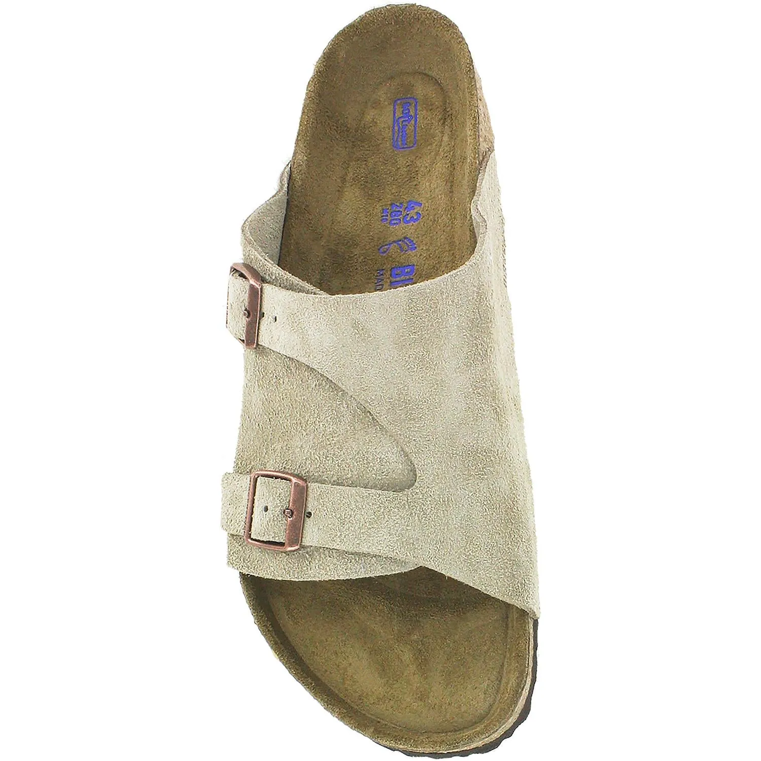 Unisex Birkenstock Zurich Soft Footbed Taupe Suede