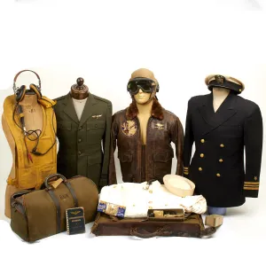 U.S. WWII Naval Aviator Named Grouping of Lieutenant Commander with M422A Flight Jacket