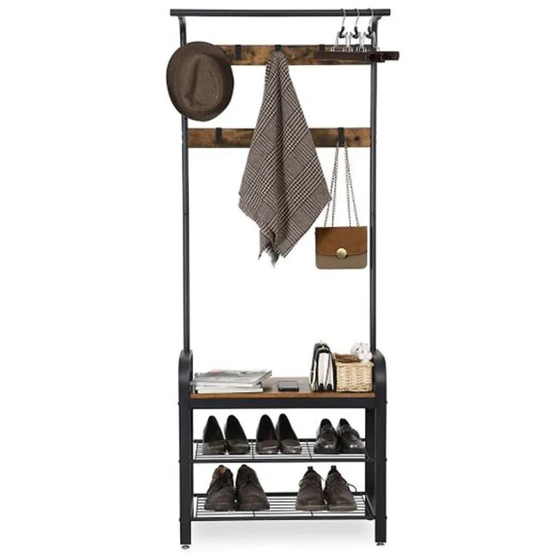 VASAGLE Entryway Organizer with Bench and Coat Rack