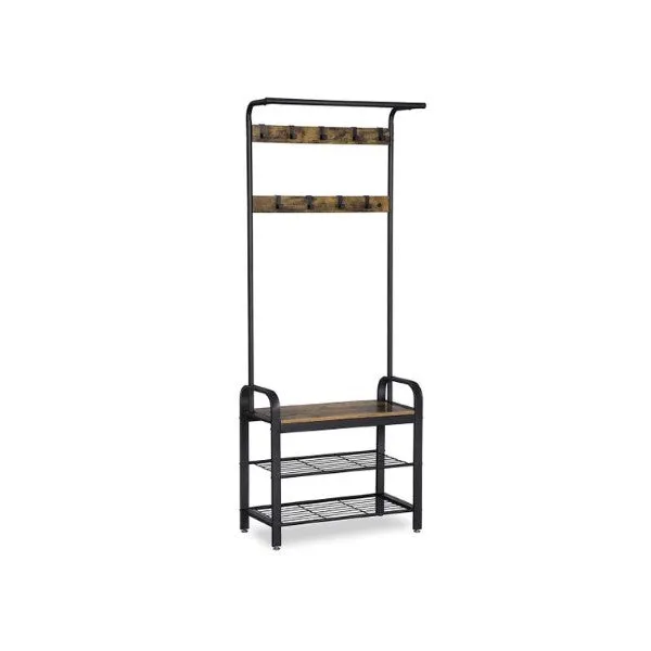 VASAGLE Entryway Organizer with Bench and Coat Rack