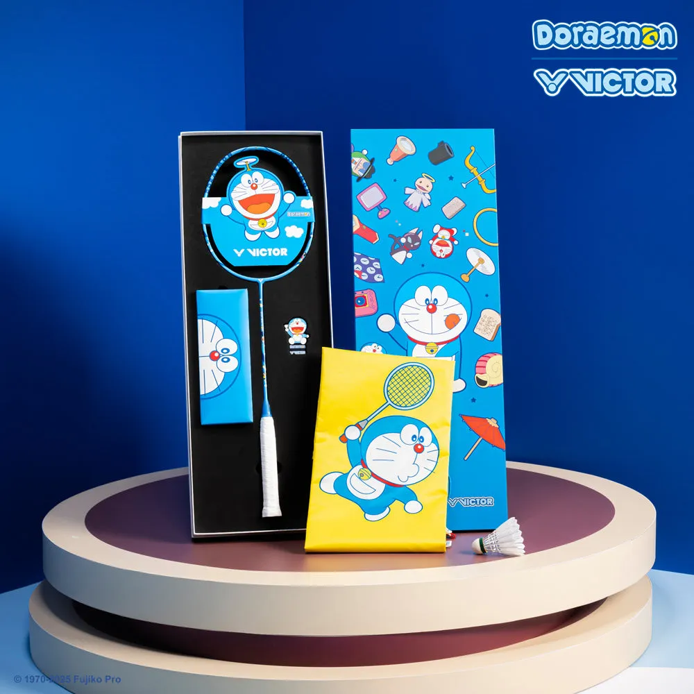 [VICTOR X DORAEMON] DX-DRM GB Deep Sky Blue Badminton Racket Gift Box