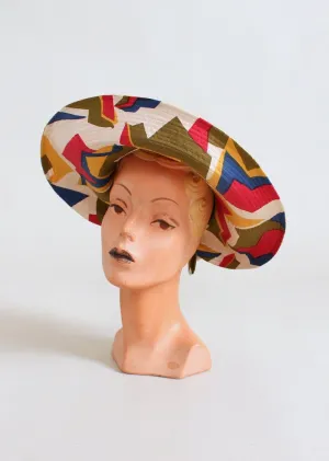 Vintage 1960s Jack McConnell MOD Beach Hat