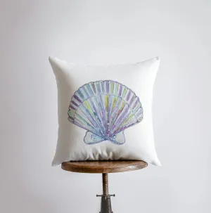 Watercolor Seashell | Throw Pillow | Home Decor | Modern Decor | Nautical | Ocean | Gift for Her | Accent Pillow Cover | Beach | Sea