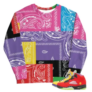 What The 5 Jordan Paisley sweatshirt