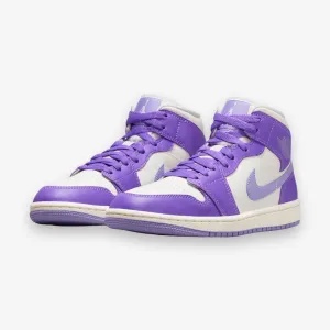 Women's Air Jordan 1 Mid Action Grape Sky J Light Purple BQ6472-504