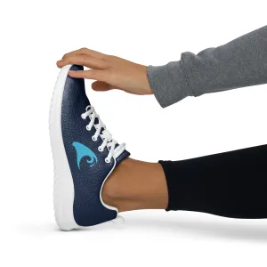 Women’s Navy Blue Athleisure Shoes with Aqua Blue Extremely Stoked Epic Wave Logo