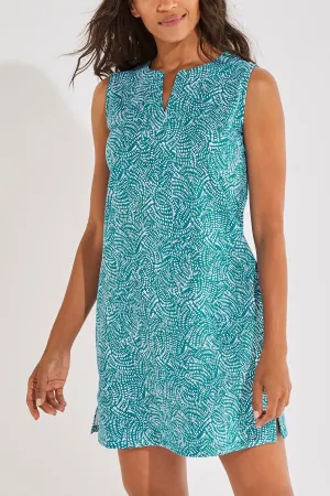 Women's Oceanside Tank Dress  |  Loyal Teal Summer Swirl