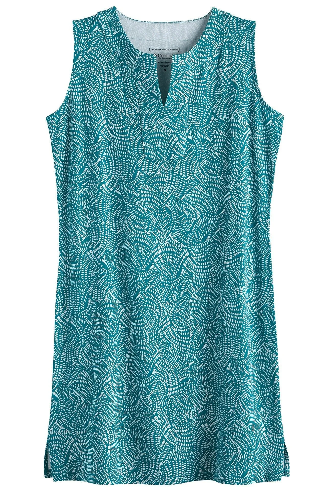 Women's Oceanside Tank Dress  |  Loyal Teal Summer Swirl